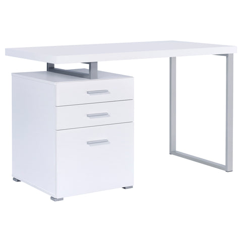 Zoe 47-inch 3-drawer Office Computer Desk WhiteWhite