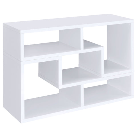 Lorelai Multipurpose TV Stand and Bookshelf WhiteWhite
