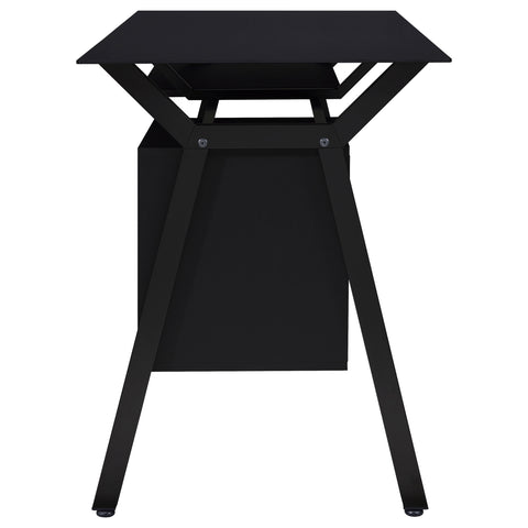 Janessa 55-inch 2-drawer Computer Desk Keyboard Tray BlackBlack