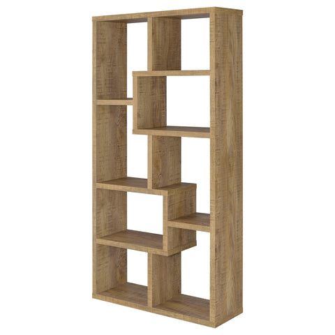 Franco 71-inch 6-shelf Bookshelf Mango