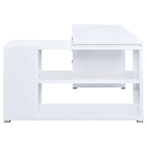 Berkeley 60-inch 3-drawer L-Shape Computer Desk WhiteWhite