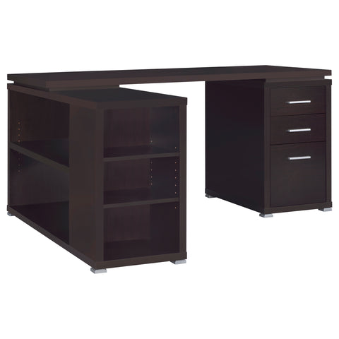 Berkeley 60-inch 3-drawer L-Shape Computer Desk CappuccinoCappuccino
