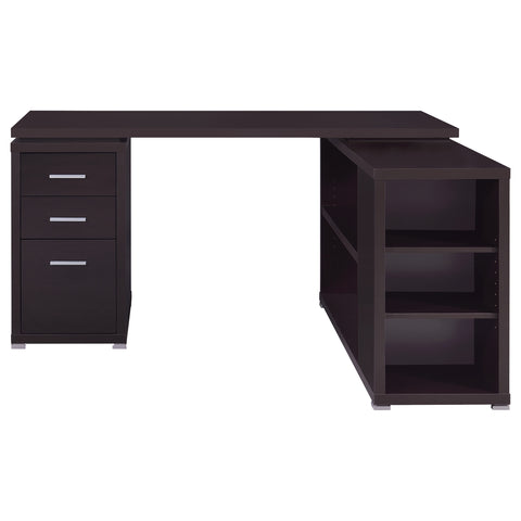Berkeley 60-inch 3-drawer L-Shape Computer Desk CappuccinoCappuccino