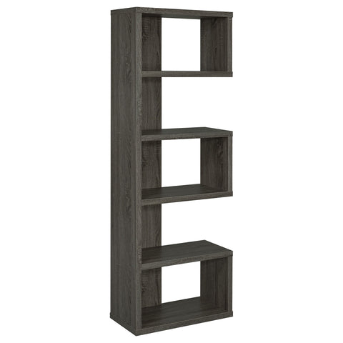 Amherst 71-inch 5-shelf Bookshelf Weathered GreyWeathered Grey