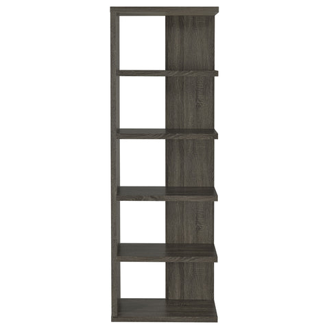 Gwendoline 71-inch 5-shelf Bookshelf Weathered GreyWeathered Grey