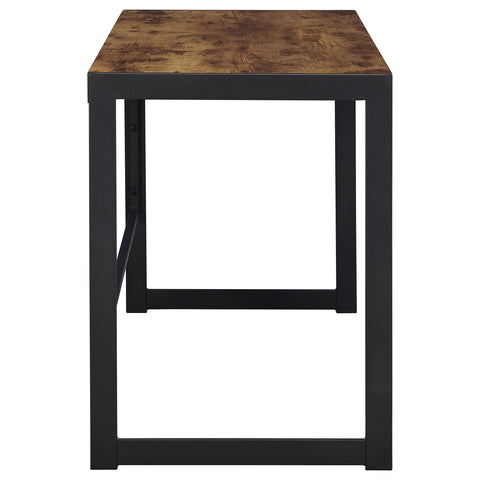 Aiken 2-piece Office Desk File Cabinet Set Rustic Nutmeg