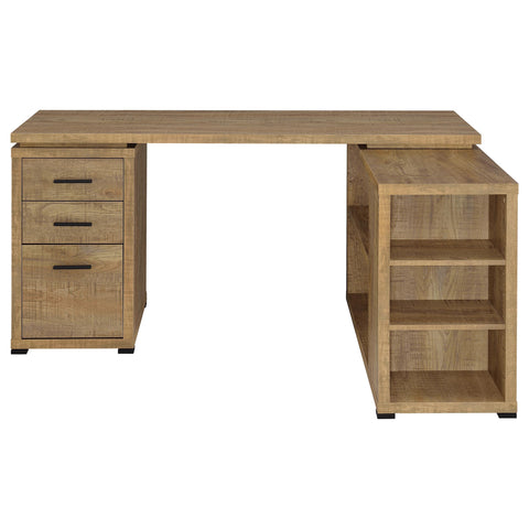 Jessica 60-inch 3-drawer L-Shape Computer Desk Mango