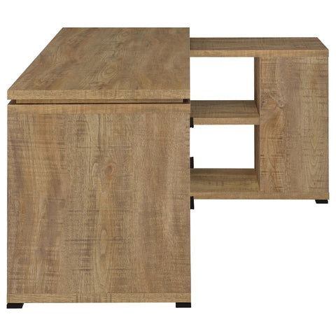 Jessica 60-inch 3-drawer L-Shape Computer Desk Mango
