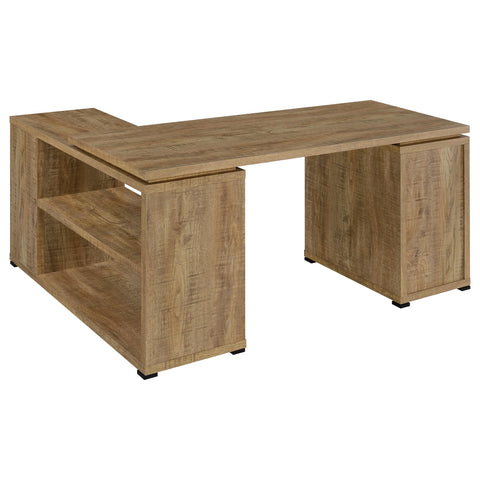 Jessica 60-inch 3-drawer L-Shape Computer Desk Mango