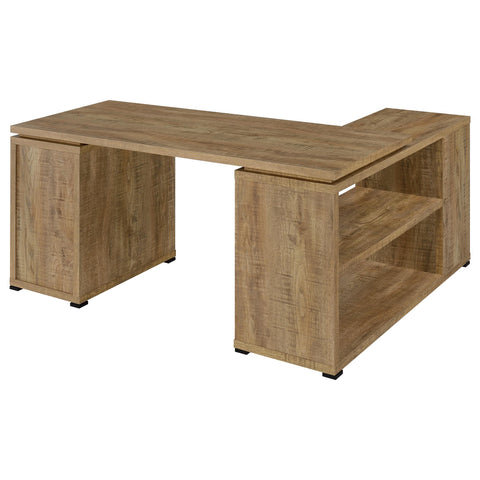 Jessica 60-inch 3-drawer L-Shape Computer Desk Mango