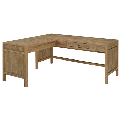 Decker 1-drawer Lift Top L-shape Computer Writing Desk Mango