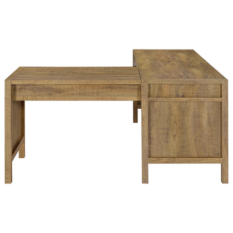 Decker 1-drawer Lift Top L-shape Computer Writing Desk Mango