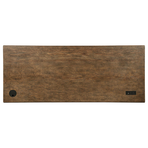 Cullen 68-inch 7-drawer Executive Home Office Desk Distressed Brown