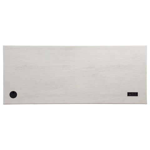 Cullen 68-inch 7-drawer Executive Home Office Desk Distressed White