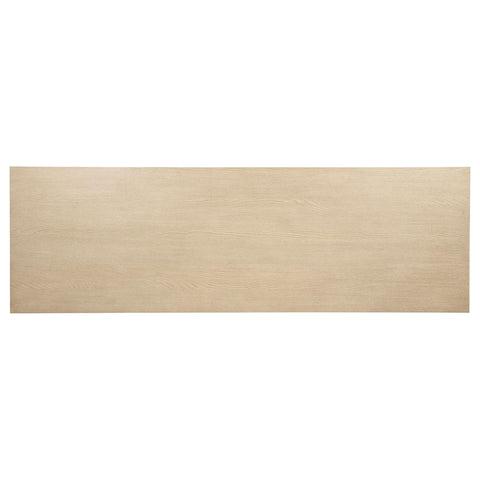 Strouse 75-inch 3-drawer Computer Desk with Adjustable Shelf Light Elm