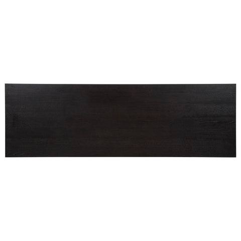 Strouse 75-inch 3-drawer Computer Desk with Adjustable Shelf Coffee Bean