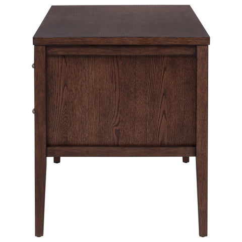 Kehoe 4-Drawer Lift-Top Computer Desk Walnut Brown