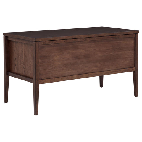 Kehoe 4-Drawer Lift-Top Computer Desk Walnut Brown