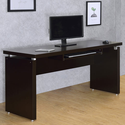 Elyna 55-inch Computer Desk with Keyboard Drawer CappuccinoCappuccino
