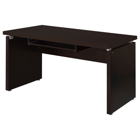 Elyna 55-inch Computer Desk with Keyboard Drawer CappuccinoCappuccino