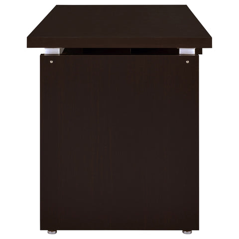 Elyna 55-inch Computer Desk with Keyboard Drawer CappuccinoCappuccino