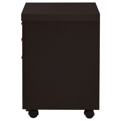 Elyna 3-drawer Home Office Mobile File Cabinet CappuccinoCappuccino