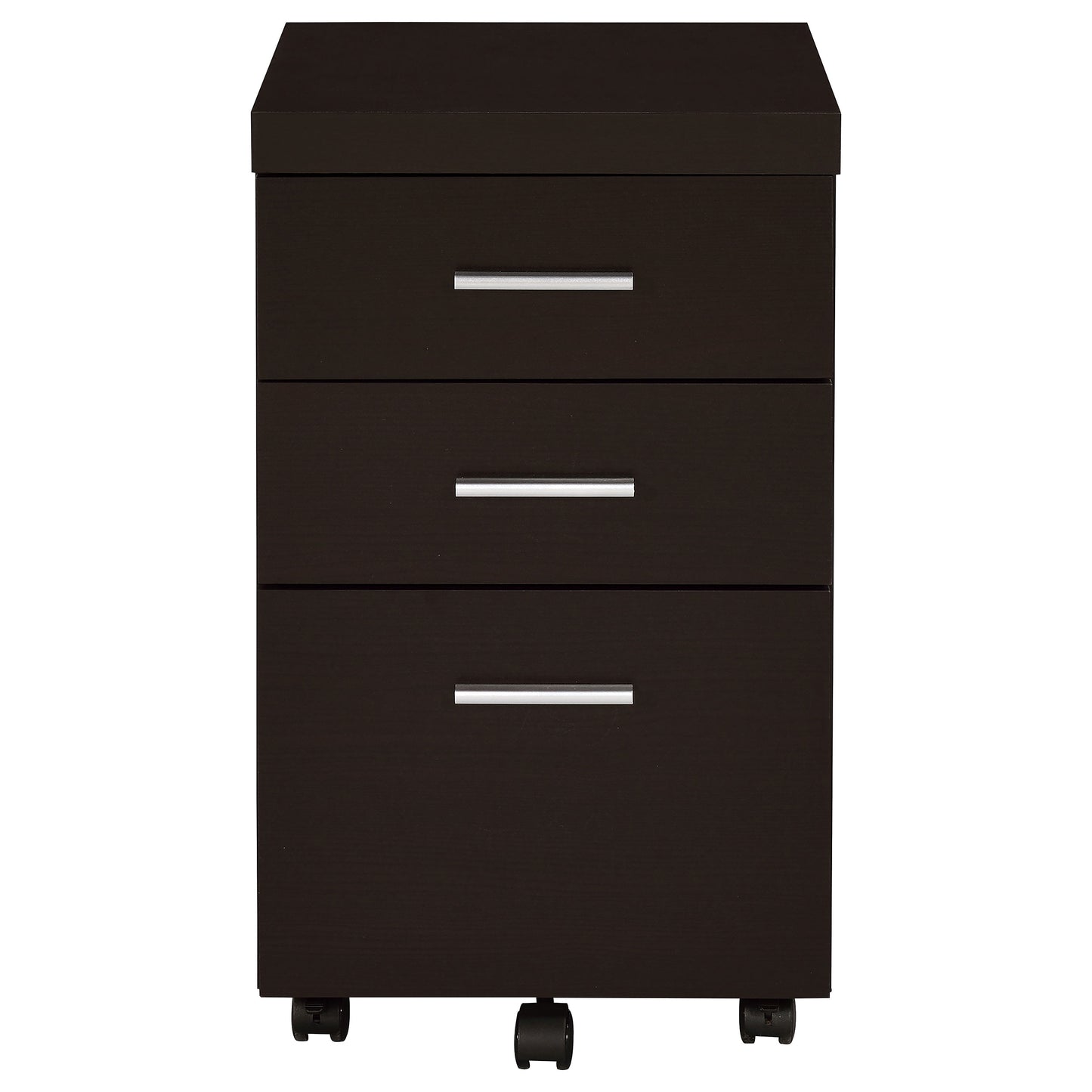 juanita 3-drawer mobile office storage cabinet cappuccinocappuccino