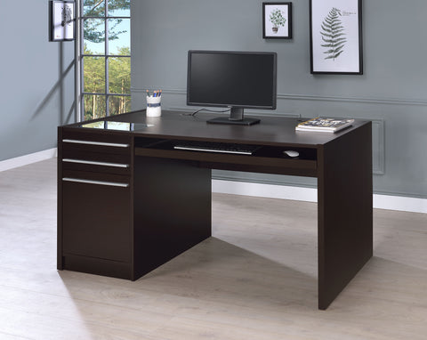 Gillian 60-inch 3-drawer Office Computer Desk CappuccinoCappuccino