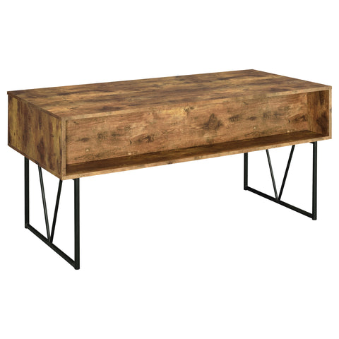 Rowan 63-inch 4-drawer Writing Desk Rustic NutmegRustic Nutmeg