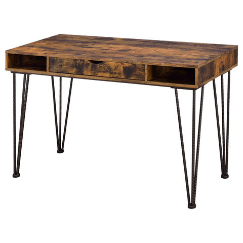 Miranda 47-inch 1-drawer Writing Desk Rustic NutmegRustic Nutmeg
