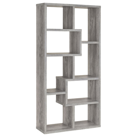 Colima 71-inch 6-shelf Bookshelf Grey DriftwoodGrey Driftwood