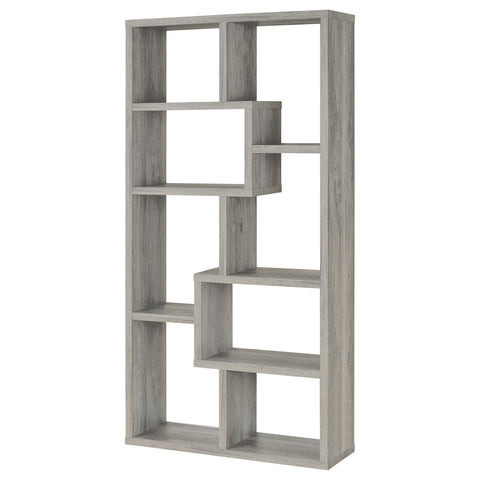 Colima 71-inch 6-shelf Bookshelf Grey DriftwoodGrey Driftwood