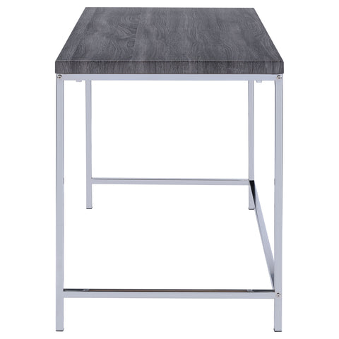 Louis 47-inch 1-shelf Writing Desk Weathered GreyWeathered Grey