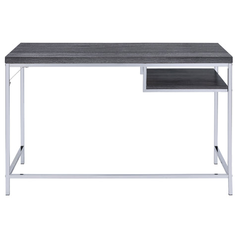 Louis 47-inch 1-shelf Writing Desk Weathered GreyWeathered Grey