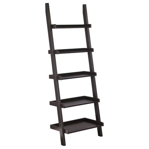 Malthe 3-piece Ladder Desk and Bookcase Set CappuccinoCappuccino