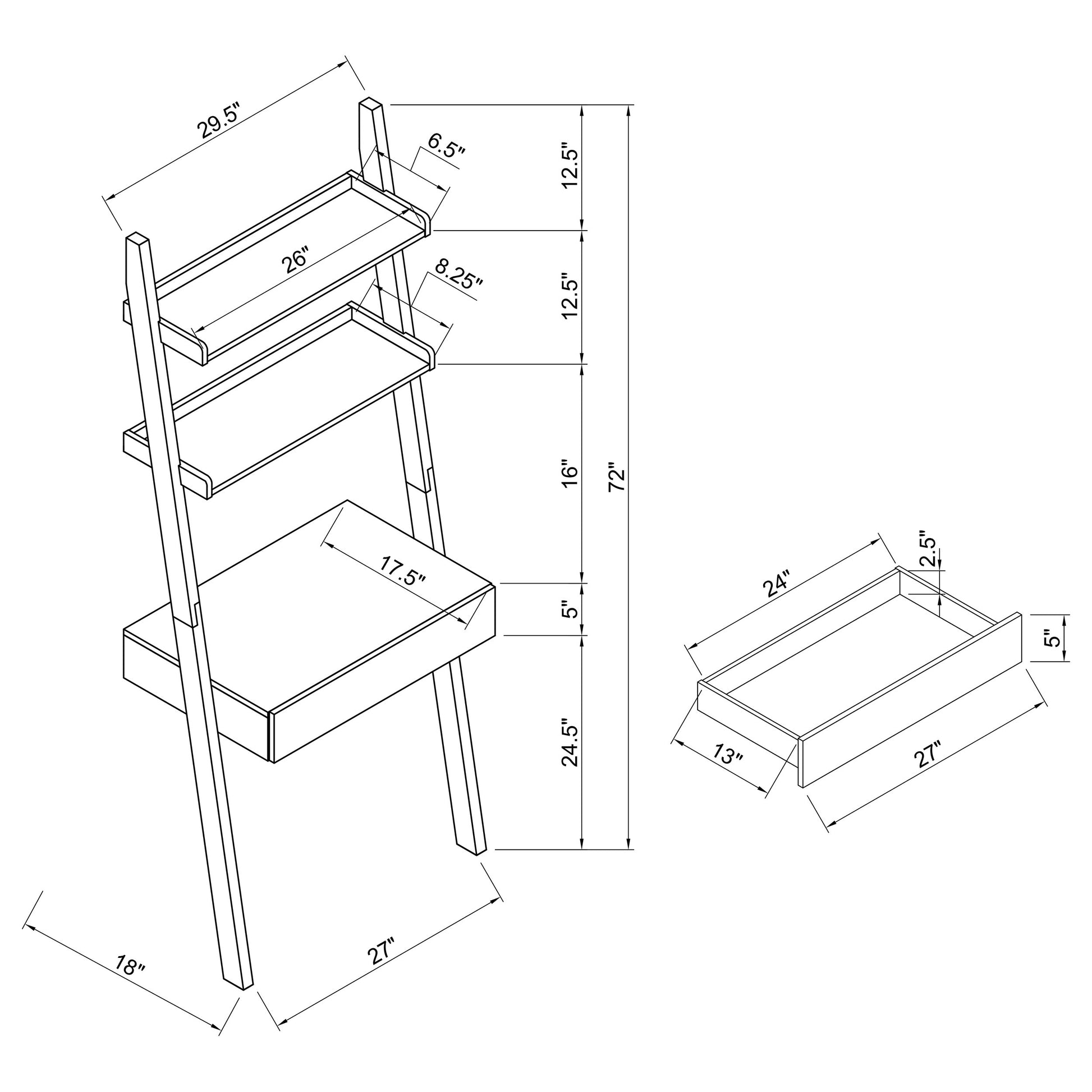 3 Pc Desk Set