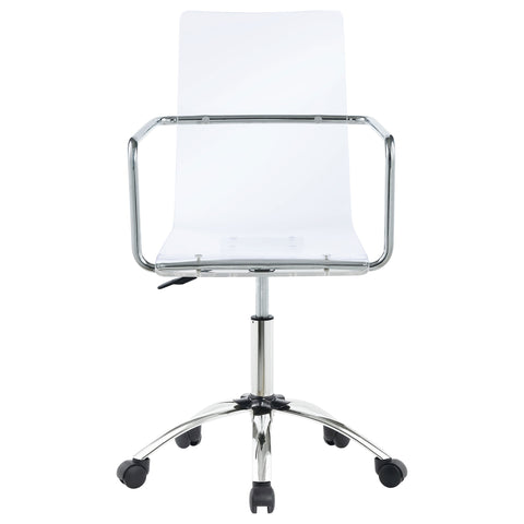 Sonya Acrylic Adjustable Home Office Desk Chair ClearClear