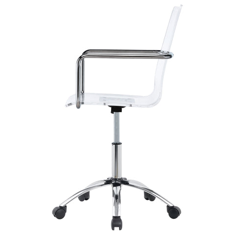 Sonya Acrylic Adjustable Home Office Desk Chair ClearClear
