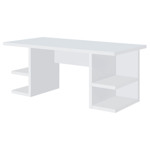 Kendall 71-inch 4-shelf Engineered Wood Writing Desk WhiteWhite