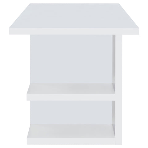 Kendall 71-inch 4-shelf Engineered Wood Writing Desk WhiteWhite