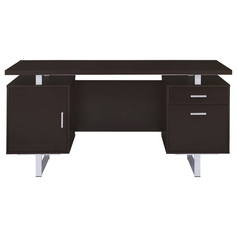 Merced 60-inch 2-drawer Office Computer Desk CappuccinoCappuccino