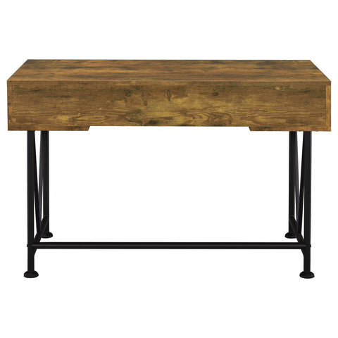 Rowan 2-piece Computer Desk Bookcase Set Rustic NutmegRustic Nutmeg