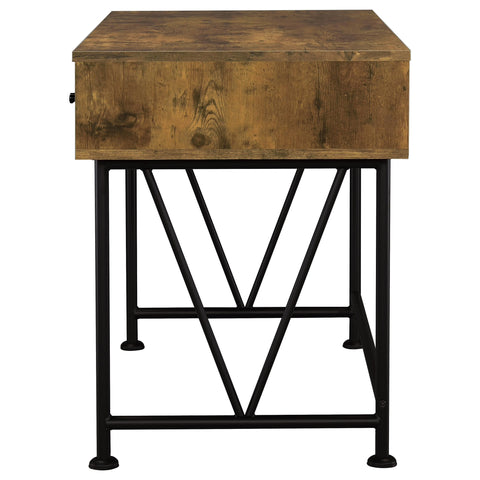 Rowan 47-inch 3-drawer Writing Desk Rustic NutmegRustic Nutmeg