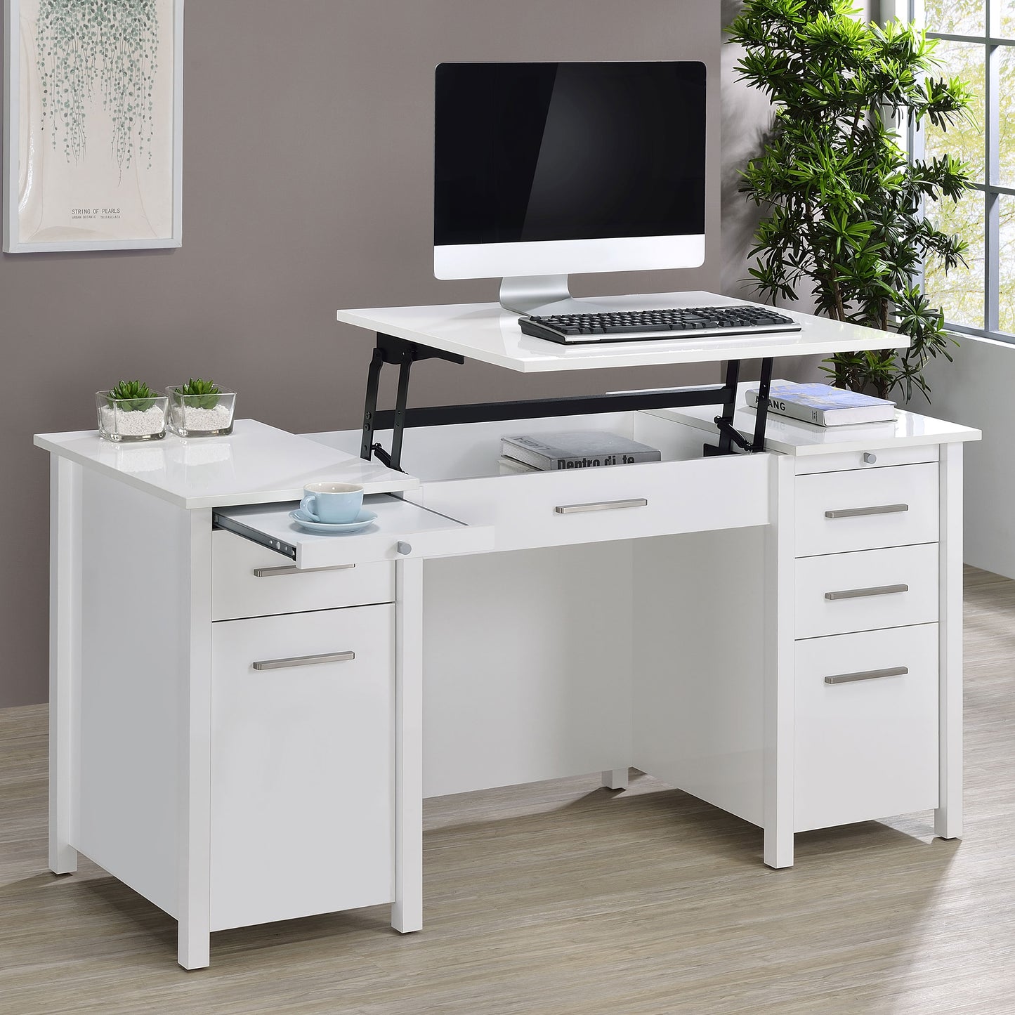 lift top computer desk