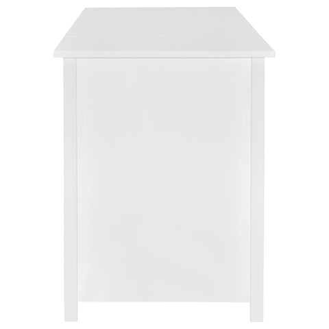 Eliska 60-inch 4-drawer Lift Top Office Desk White High GlossWhite High Gloss