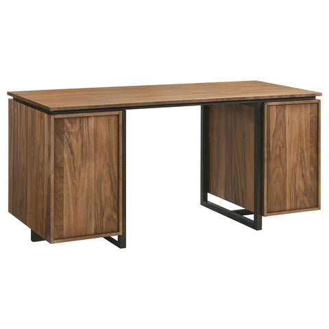 Carlow 6-Drawer Double Pedestal File Computer Desk