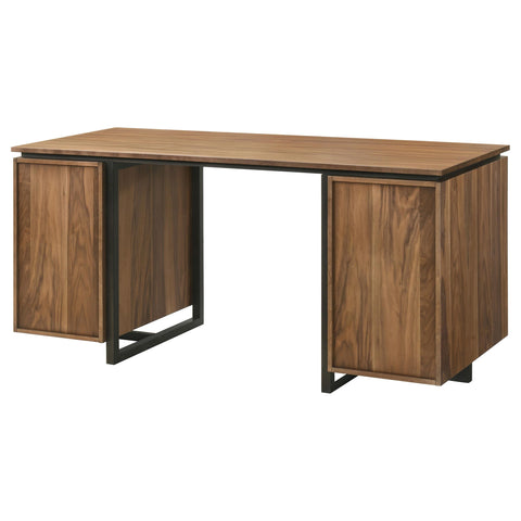 Carlow 6-Drawer Double Pedestal File Computer Desk
