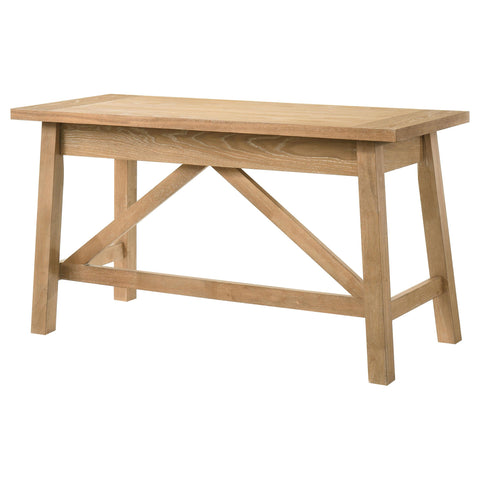 Galindo 54-inch 2-drawer Computer Writing Desk Distressed Light Brown