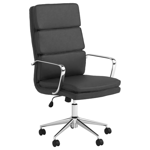 Cobie Upholstered Adjustable High Back Office Chair BlackBlack