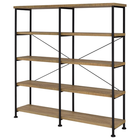 Croyden 63-inch 4-shelf Double Bookshelf Mango